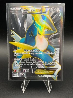 Pokemon Cobalion EX Full Art - 133/135 B&W Plasma Storm Holo - NM - Image 1 of 4