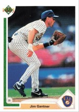 1991 Upper Deck Baseball Jim Gantner Milwaukee Brewers #618