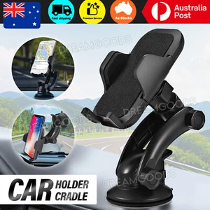 Universal 360° Windshield Car Mount Holder Cradle For GPS Mobile Smart iPhone OZ - Picture 1 of 9