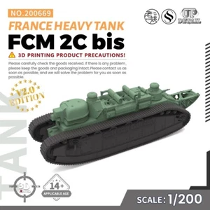 SSMODEL 669 1/200 Military Model Kit France FCM 2C bis Heavy Tank GAMES - Picture 1 of 5