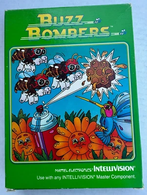 Intellivision Mattel Electronics Buzz Bombers Cartridge w/ Instructions Manual - Image 1 of 3