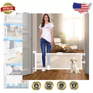 Expandable 14" H Dog Gate for Doorways - Lightweight, Sturdy Mesh Design - Picture 1 of 11