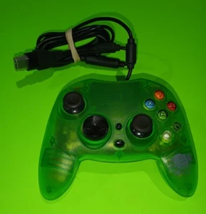 Pelican Clear Translucent Green Wired Controller Original OG Xbox Blade C Type - Picture 1 of 10