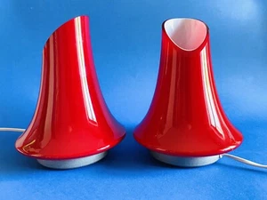 🔴 VISTOSI set 2 lampade vintage in vetro di Murano incamiciato anni 90 - Foto 1 di 5