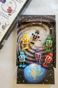 Robots My Glass Charms nuevos en caja. 6 dijes de copa de vino como se muestra - Imagen 1 de 1