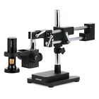 Amscope 0.7X-5.6X 1080p HDMI All-in-One Zoom Digital Microscope Double-Arm Boom