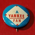Vintage  Pin Button. 2 A Yankee Fan" Guys Potato Chips 7/8"  Yankees