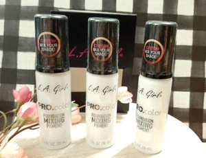 L.A. GIRL Pro Color Foundation Mixing Pigment - GLM711 WHITE ⭐LOT OF 3 NEW⭐ - Picture 1 of 3
