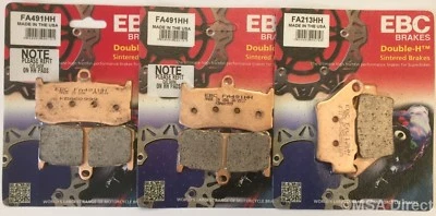 EBC Sintered FRONT and REAR Brake Pads Fits TRIUMPH DAYTONA 675 (2013 to 2017) - Image 1 of 4