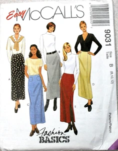 Vintage McCALL'S Easy Sewing Pattern 9031 Misses' Skirts ~ Sz. 8 - 10 - 12 Uncut - Picture 1 of 5