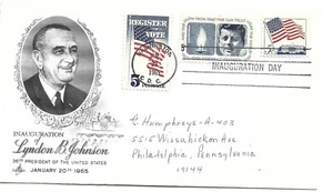 1965, LYNDON B. JONSON, PRESIDENTIAL INAUGURATION, COMBO COVER - Picture 1 of 1