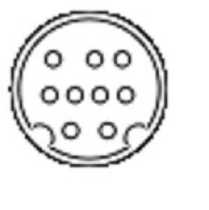 Mini Din 9 pin Male to Male 6 ft Black Cable B Type PLEASE READ DESCRIPTION - Picture 1 of 2