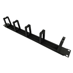 1U 19--Rack à Cinq Anneaux, Cadre Wire Manager Amovible, 1 Pièce V7Y9 - Photo 1/10
