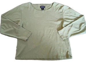 Camicia donna vintage Patagonia manica lunga strato base verde taglia M elasticizzata - Foto 1 di 13