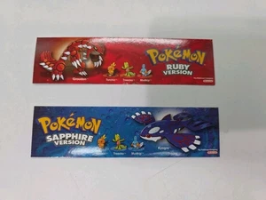 Pokemon Saphir & Rubin Version Lesezeichen Nintendo Game Boy Advance GBA Promo - Bild 1 von 8