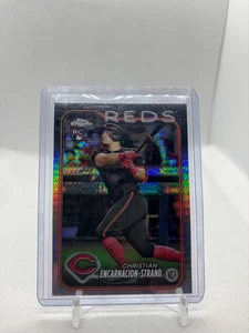 2024 Topps Chrome Christian Encarnacion-Strand Prism Refractor #65 Reds - Picture 1 of 2
