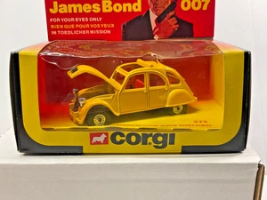 1981 CORGI JAMES BOND 2CV CITROEN FOR YOUR EYES ONLY IN BOX - Picture 1 of 7