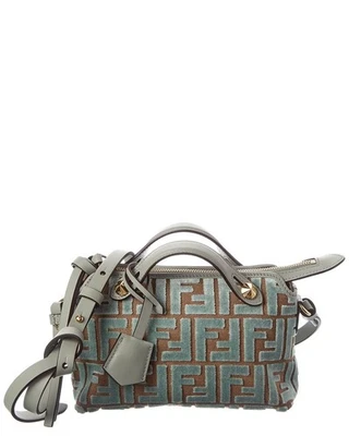 Fendi By The Way Soft Mini Velvet & Leather Shoulder Bag Women's Green - Image 1 of 4