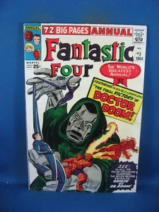 FANTASTIC FOUR ANNUAL 2 F VF DR DOOM MARVEL 1964 NICE COPY - Picture 1 of 2