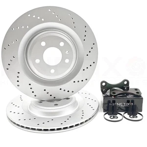 FOR AUDI S3 RS3 VW GOLF R GTI MK7 REAR BIG BRAKE DISCS UPGRADE 356mm X 22mm - Picture 1 of 20