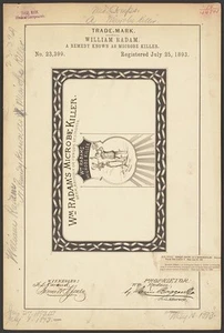 William Radam for Wm Radam's Microbe Killer. brand A Remedy Known as Microbe - Picture 1 of 1