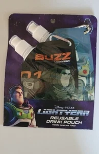 Paquete de 2 bolsas de bebidas Disney Lightyear reutilizable 10 oz negro/gris envío gratuito - Imagen 1 de 1