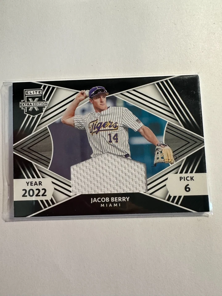 K99,703 - 2022 Elite Extra Edition First Round Materials #6 Jacob Berry Jersey - Image 1 of 1