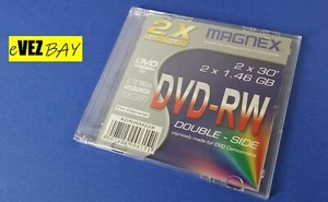 MAGNEX - mini DVD-RW 2x30' / 2x1,46 GB - DOUBLE-SIDE per camcorder videocamere - Imagen 1 de 3