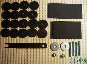 Norton Commando 850, 1973-74 STEEL INTERSTATE Fuel Tank Mounting KIT. OEM - Picture 1 of 6