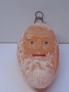 Weihnachtsschmuck Christbaumschmuck Figur Zapfen Kopf Wichtel Wachs Glas - Bild 1 von 3