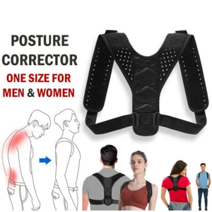 Adjustable Belt Posture Corrector Back Brace Straightener Belt For Men Women - Picture 1 of 11