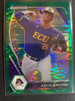 Gavin Williams - 2021 Prizm Baseball Draft Picks Card #PDP23 Green - Image 1 of 2