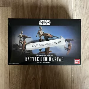 1/12 scale Plastic Model Kit BATTLE DROID & STAP Star Wars Bandai - Picture 1 of 4