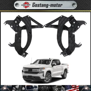Pair Front Outer Bumper Support LH+RH New For 2019 2020 2021 2022 Silverado 1500 - Picture 1 of 15