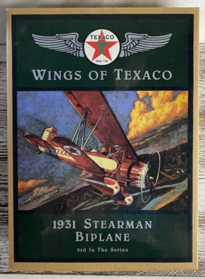 ERTL Wings Of TEXACO 1931 Stearman Avión Biplano Diecast Banco Envío Gratis Foto 1 de 4