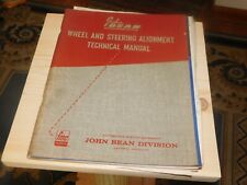 Lot of 3 Vintage Alignment Suspension Specs. Magazines Pamphlets John Bean Moog