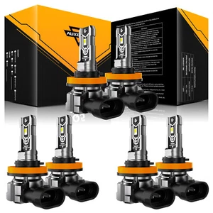 H11 H9 H8 LED Headlight Universal Fitment Bulb High Low Beam Fog Lights 360000LM - Picture 1 of 11