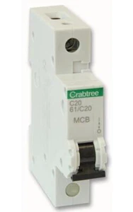 Starbreaker 20A Singolo Palo Tipo C Curva MCB, CRABTREE, S61/C20 - Picture 1 of 1
