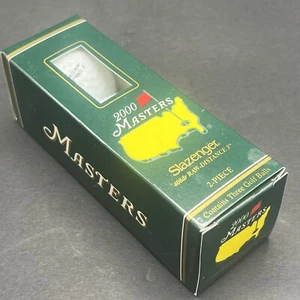 2000 Masters Slazenger 408dr TRITANIUM RAW-DISTANCE 3 Golf Ball pack of 3 *NEW* - Picture 1 of 4