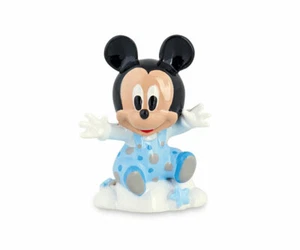 BOMBONIERA MICKEY TOPOLINO DISNEY CELESTE SU NUVOLA CON BOX h 5 cm - Imagen 1 de 1