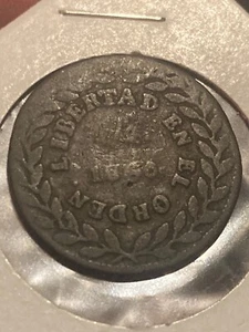 Mexico 1/4 Real 1st Republic 1860 Durango F #85 - Picture 1 of 4