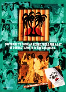 MALIBU RUM AD #8 RARE 1998 OUT OF PRINT VINTAGE - Picture 1 of 2