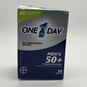 ONE A DAY MEN'S 50+ COMPLETE MULTIVITAMIN 65 TABLETS 5/25 - Picture 1 of 5
