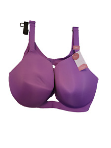 NWT Cacique Bra 46DD Lightly Lined Full Coverage Purple Underwire MSRP $48.95