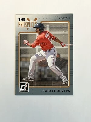 2017 Donruss The Prospects Rafael Devers TP-7 Gray Border /199 Boston Red Sox - Image 1 of 4