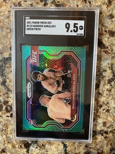 2021 MAGOMED ANKALAEV ROOKIE UFC PANINI PRIZM RIFRATTORE VERDE SGC 9,5 - Foto 1 di 2