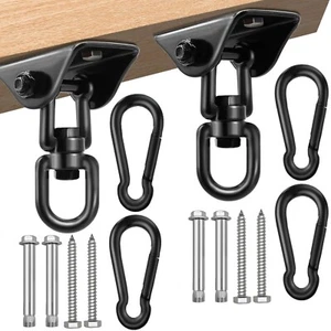 Porch Swing Hanging Kits-Hammock Hanging Kit 360°Rotating 1200 lb Capacity- - Picture 1 of 6