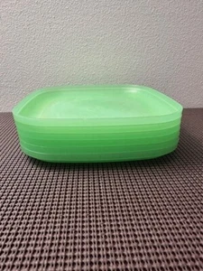 Tupperware Plates- Set Of 6-Sheer Green - Picture 1 of 3