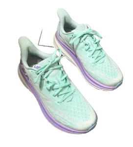 Hoka One One Clifton 9 Women's Size 11B Blue Purple White Running Shoes Sneakers - Picture 1 of 24