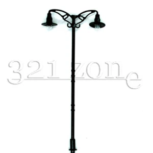 10 Stk. Lampen Laternen Spur H0 12V doppelflammig, 1:87 Leuchten Straßenlaternen - Bild 1 von 3